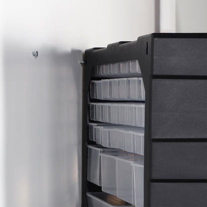Packaway ladenkast met 38 laden - assortimentskast en opbergsysteem - blauw en zwart