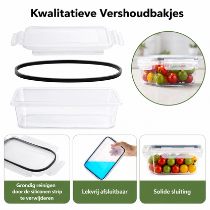 Bardi vershoudbakjes set 16 stuks - BPA vrij