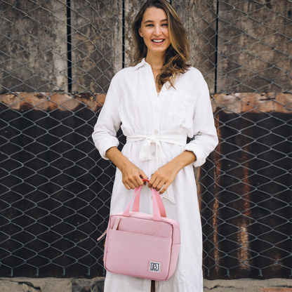 Brisby Koeltas 4L smooth pink - incl. koelelement