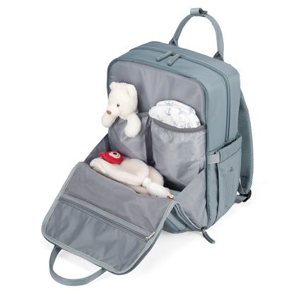 Brisby slijtvaste Luiertas – verzorgingstas – met buggymontage - Mist Blue