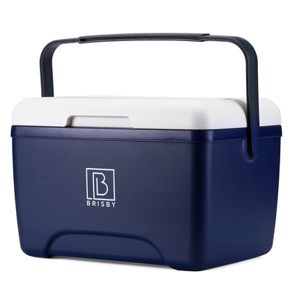 Koelbox 8L blauw - 40 uur isolatie - 2 koelelementen - temperatuur veilige sluiting