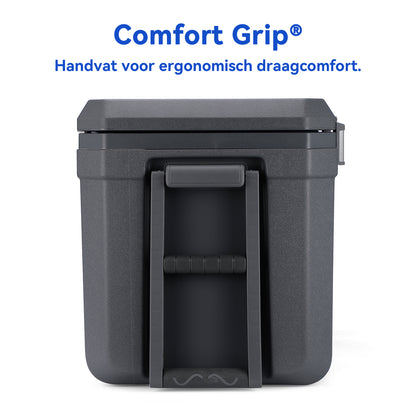 Cool box 45L grey - 3 days insulation - 4 cooling elements - temperature-safe closure