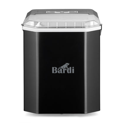 Bardi 1.3L Deluxe IJsblokjesmachine Square – IJsblokmaker Inclusief Luxe Thermosbeker en IJsschep – 9 Blokjes in 8 Minuten – RVS