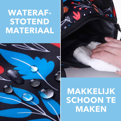 Koeltas 10L avant -  Lunchtas - 4-laags geïsoleerd - 2 gratis koelelementen - incl. schouderband - Night Flower