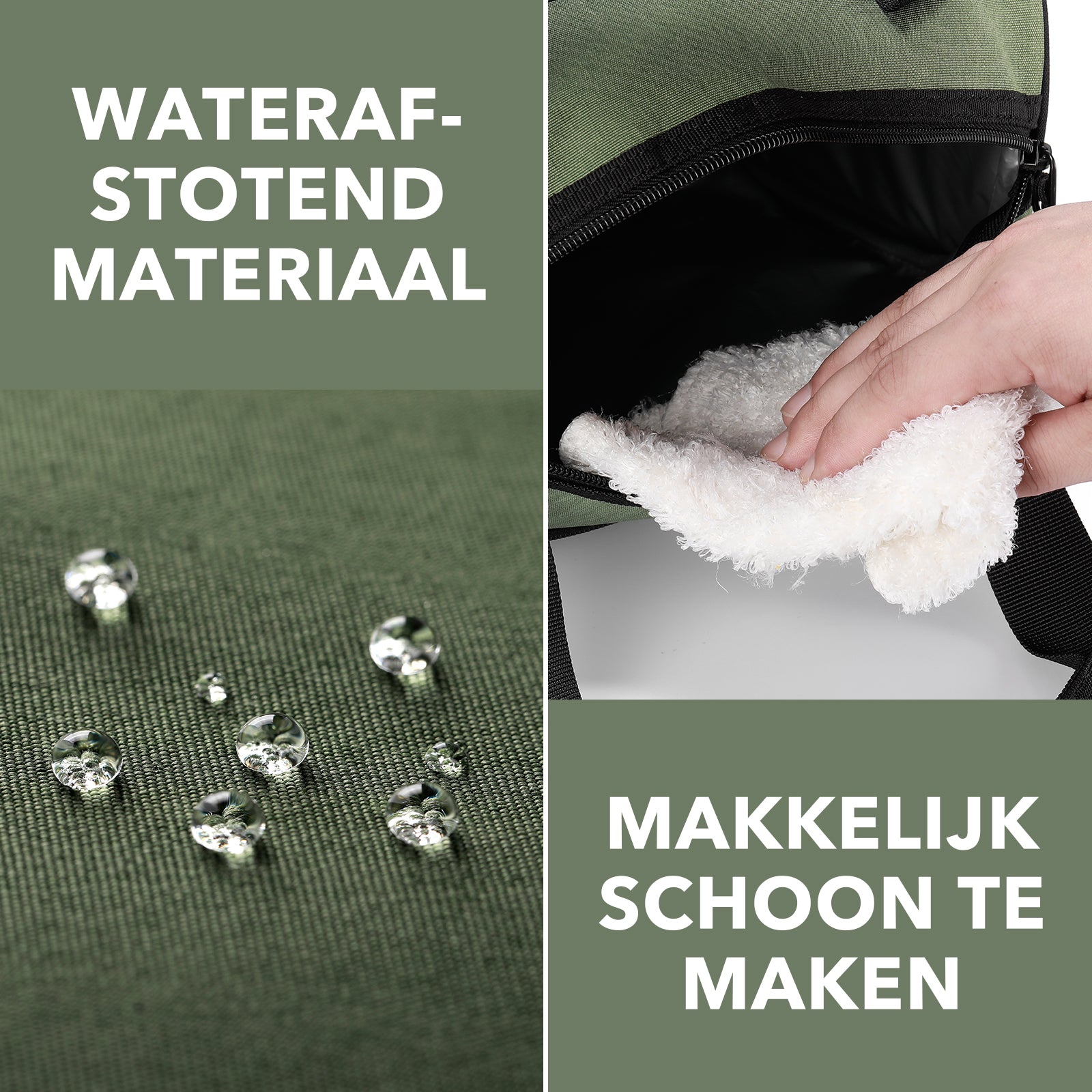 Koeltas 10L avant -  Lunchtas - 4-laags geïsoleerd - 2 gratis koelelementen - incl. schouderband - Groen