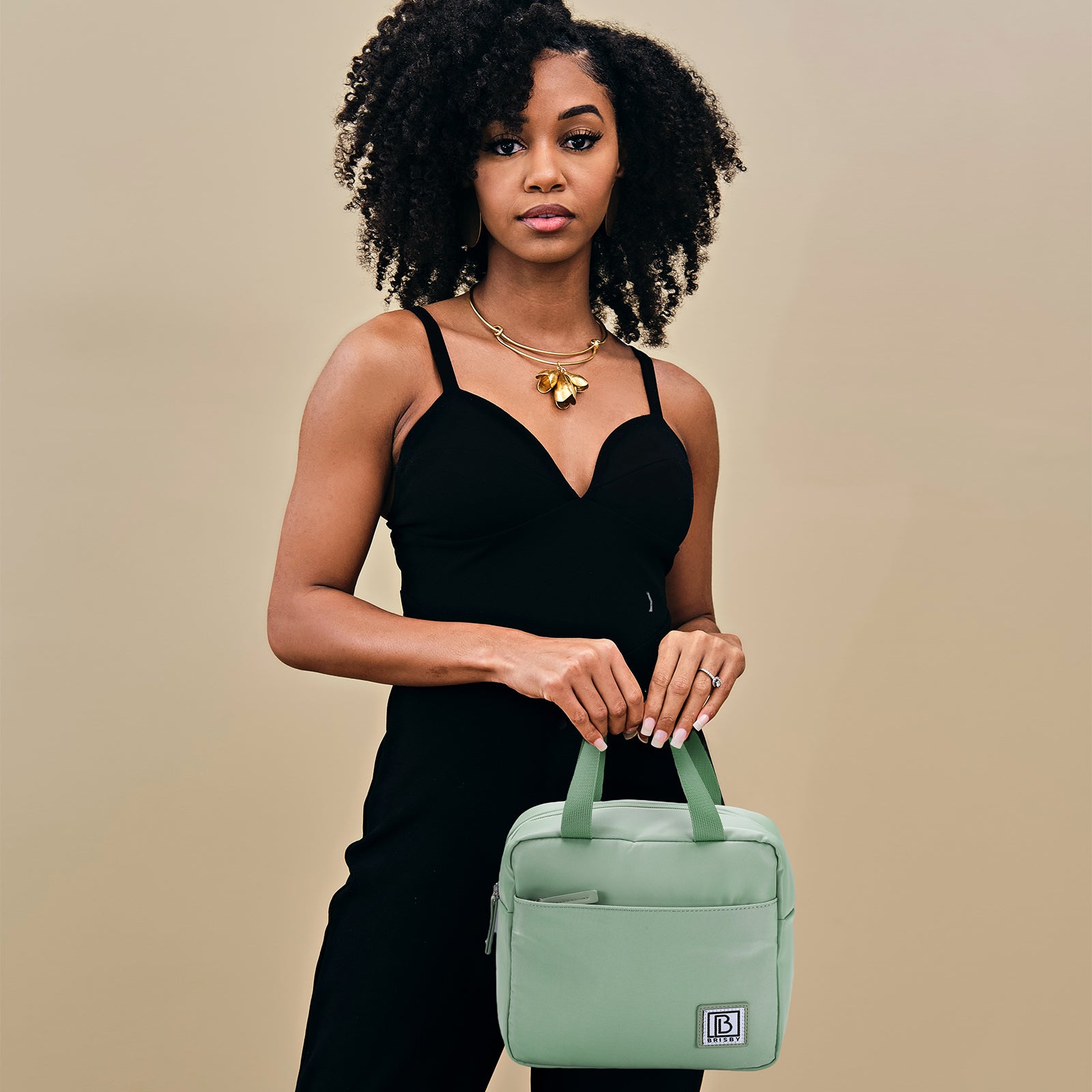 Brisby Koeltas Lunchtas 4L - Waterafstotend - Geïsoleerde Kolftas - Inclusief Koelelement - Smooth Green
