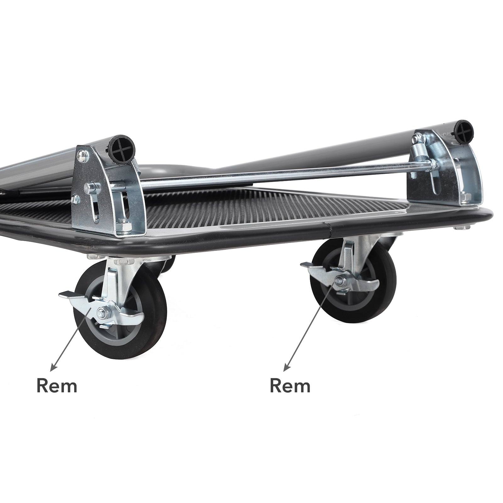 Packaway Professionele Opvouwbare Transportwagen 150 kg – Transportkar met Rem – Antislip Laadplatform – 4 Wielen