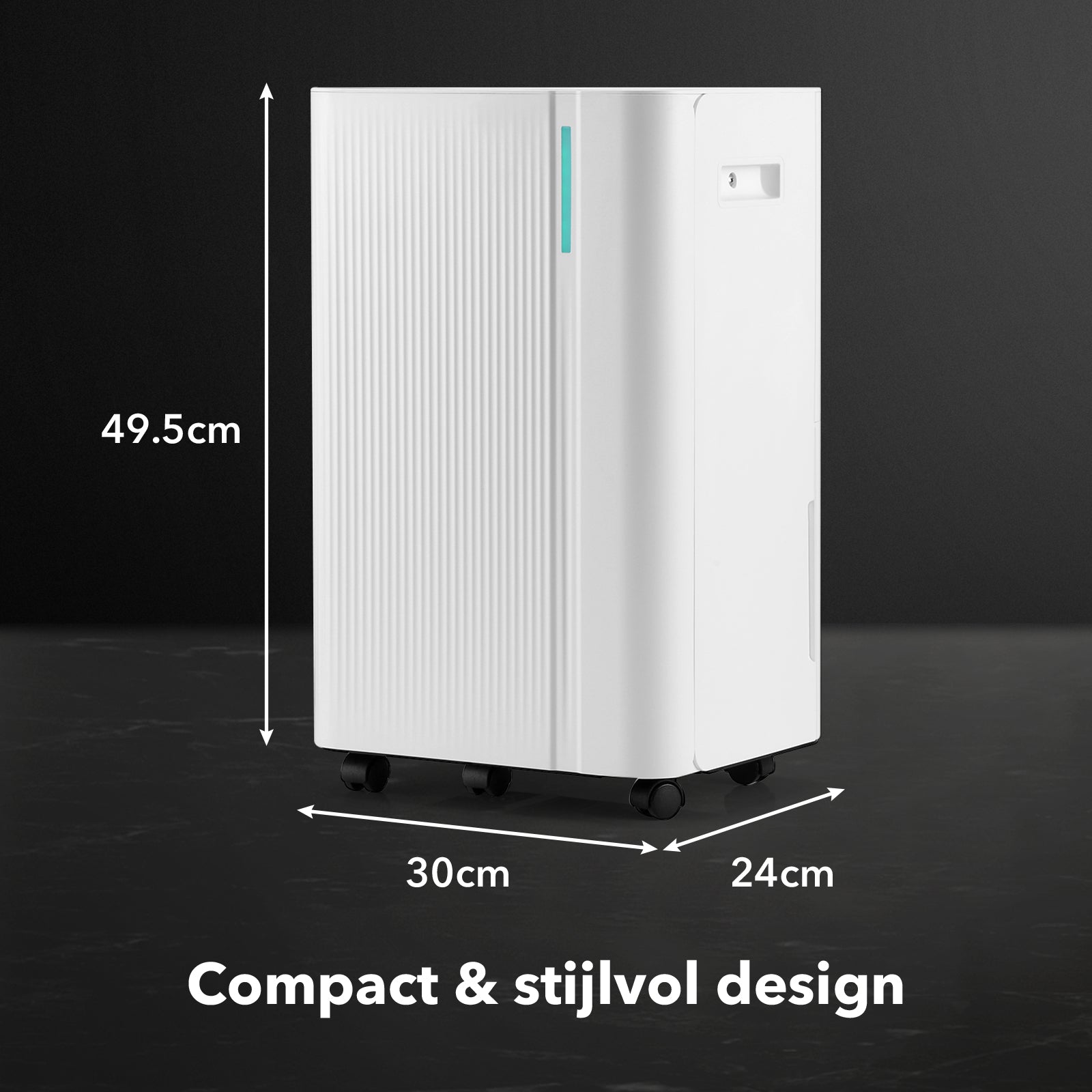 Dryconic Luchtontvochtiger 20L - automatische vochtregeling - 4L tank - drainage - krachtige ontvochtiging