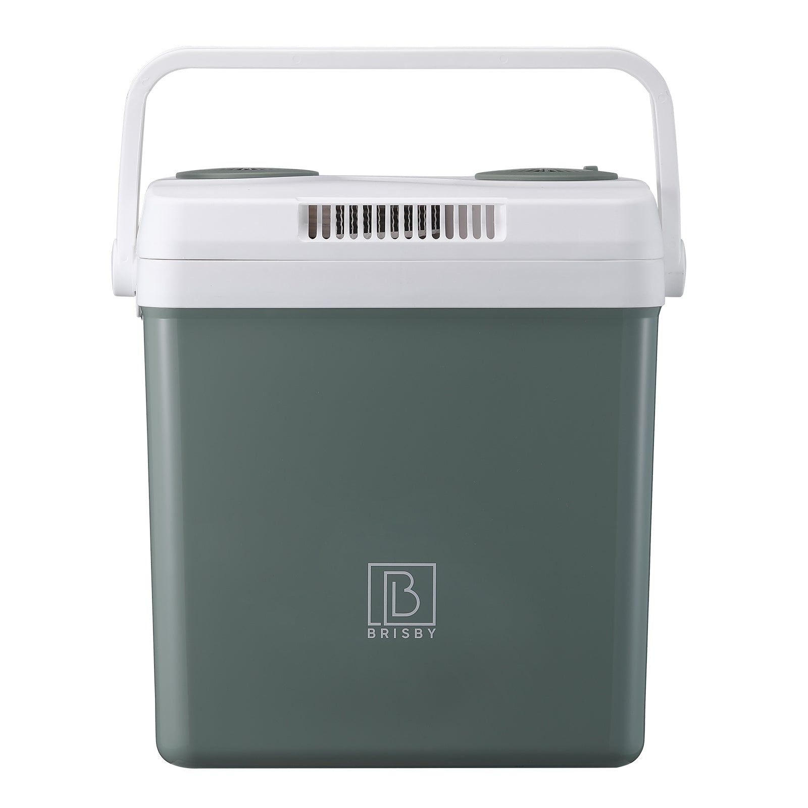 Elektrische koelbox 25L groen - AC/DC 12V, 220/230V - incl. divider en vershoudbakjes - vergrendelbare deksel