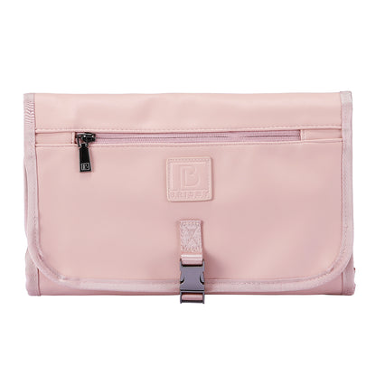 Venezia diaper bag and backpack pink - nursing bag - hard-wearing - incl. buggy/pram hooks, changing mat and cool bag - PU leather