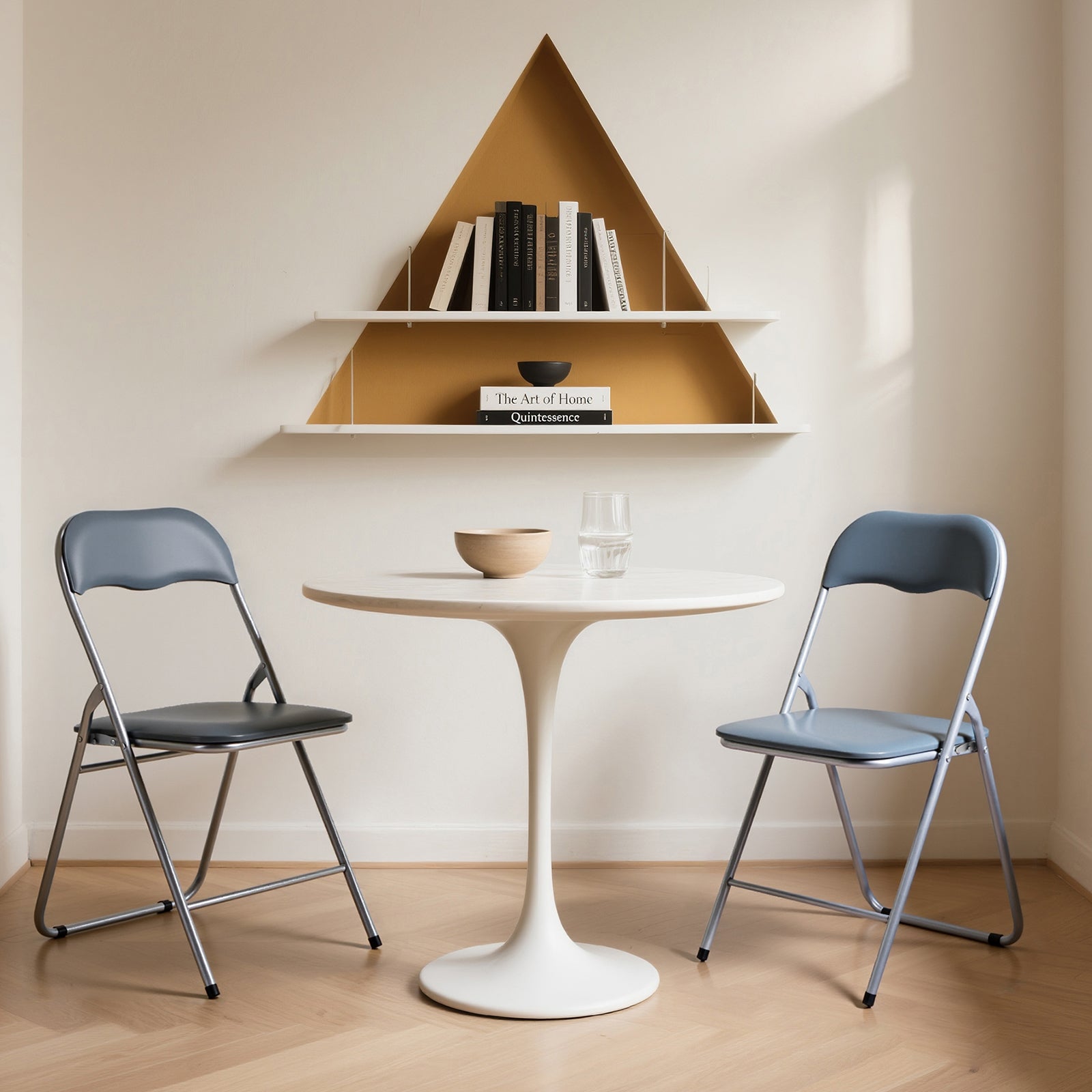 Bardi 2-delige Klapstoelen set PVC grijs - 100 kg draagvermogen