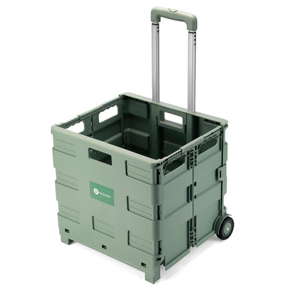 Packaway Boodschappentrolley krat XL 50L groen - incl. deksel