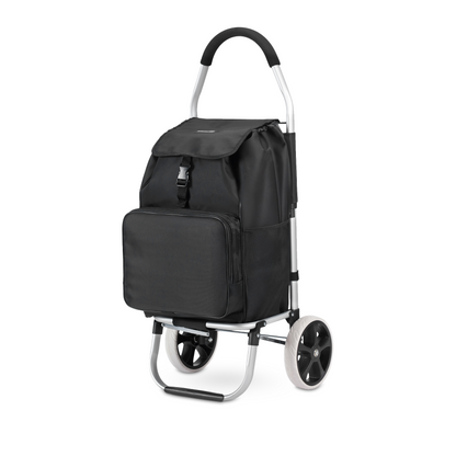Boodschappentrolley Deluxe 50L met koelvak zwart - boodschappenwagen - steekwagenfunctie
