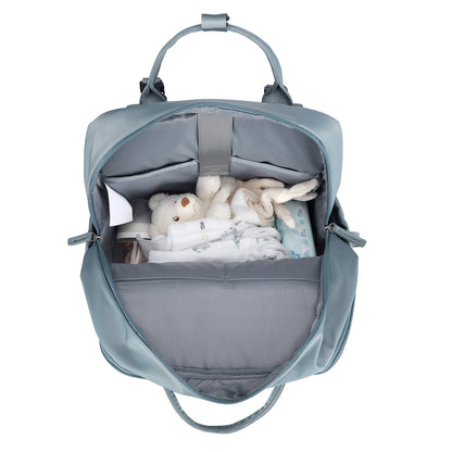 Brisby slijtvaste Luiertas – verzorgingstas – met buggymontage - Mist Blue