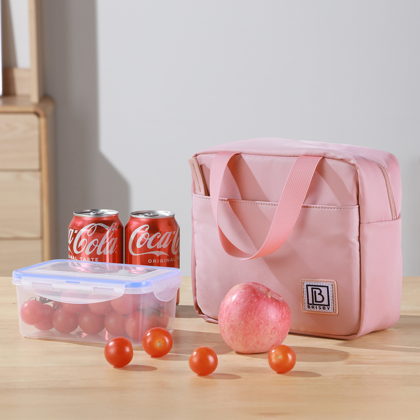 Brisby Koeltas 4L smooth pink - incl. koelelement