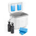 Koelbox 22L wit SET - Tot maximaal 40 uur isolatie - incl. 4 450ml koelelementen en 2 zwarte 500ml thermosflessen