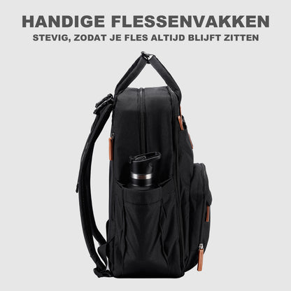 Unisex LTO rugtas zwart - Waterafstotend - laptopvak - geschikt als handbagage - levenslange garantie