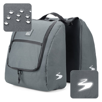 Brisby Dubbele Fietstas 28 Liter – Koeltas en Lunchtas – 4-laags Geïsoleerd – Voor Gewone en Elektrische Fiets – Waterafstotend met Waterdichte Ritsen – Urban Blue