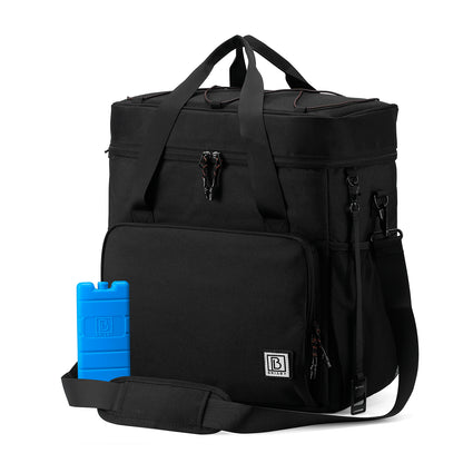 Brisby Koeltas 30L zwart-oranje - incl. 4 koelelementen