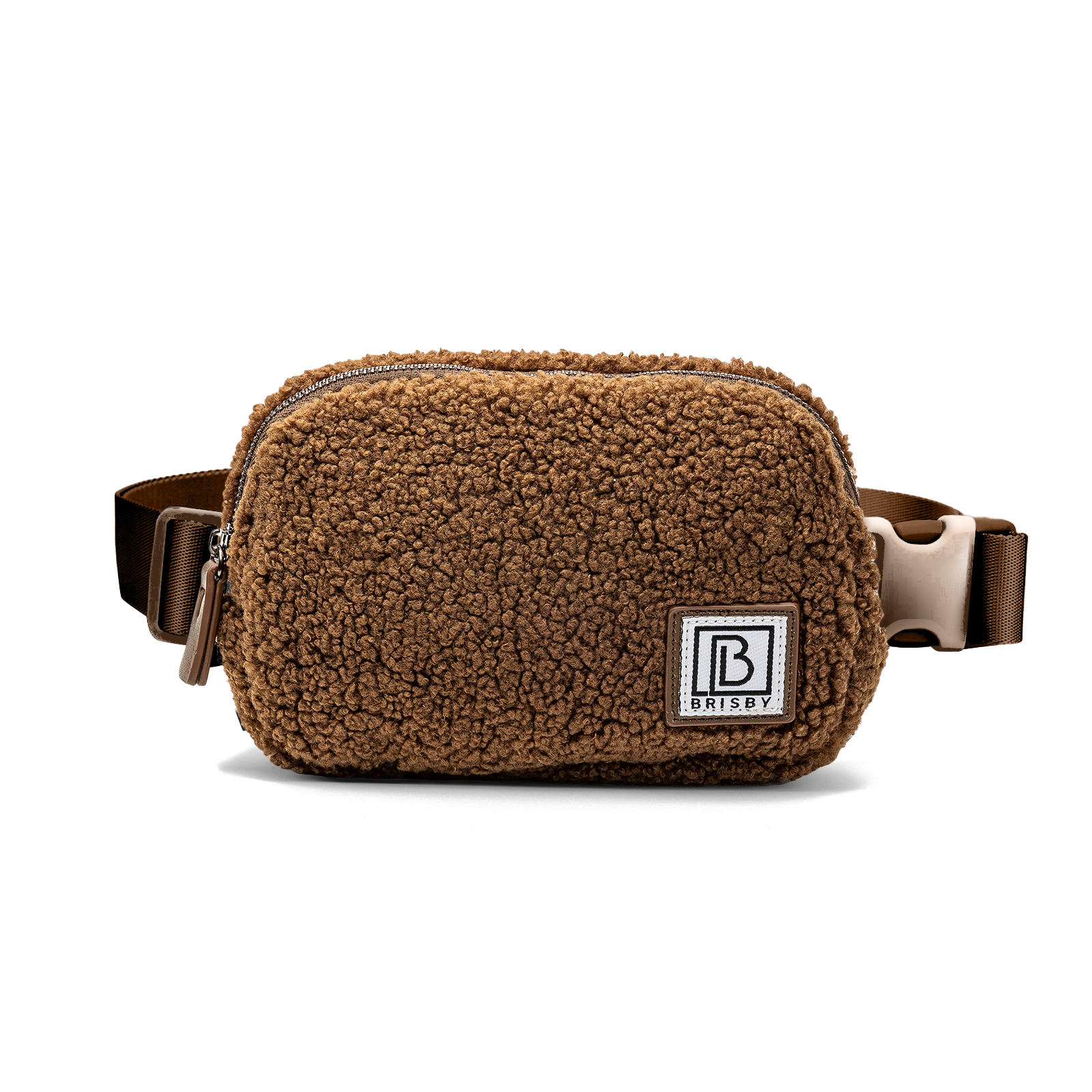 Brisby Heuptas 1L teddy bruin - buideltas - fleece