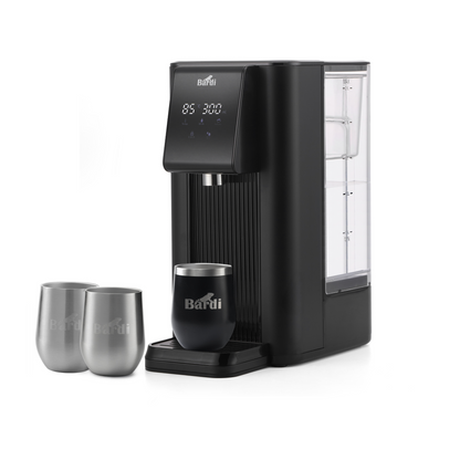 Bardi Heetwaterdispenser 2,6L set - incl. 3 thermoscups + onderzetter - instant-heating - 6 temperatuurstanden