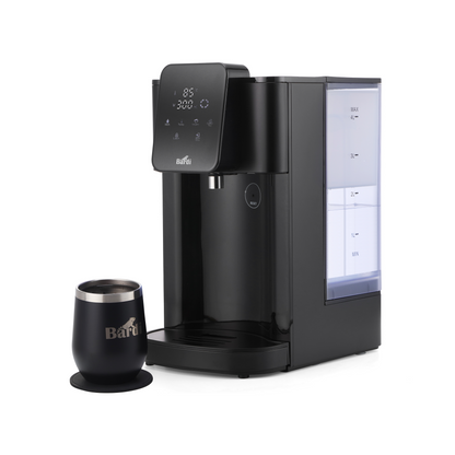 Bardi Heetwaterdispenser 4L - incl. thermoscup en onderzetter - 6 temperatuurstanden - instant-heating - touch met kinderbeveiliging