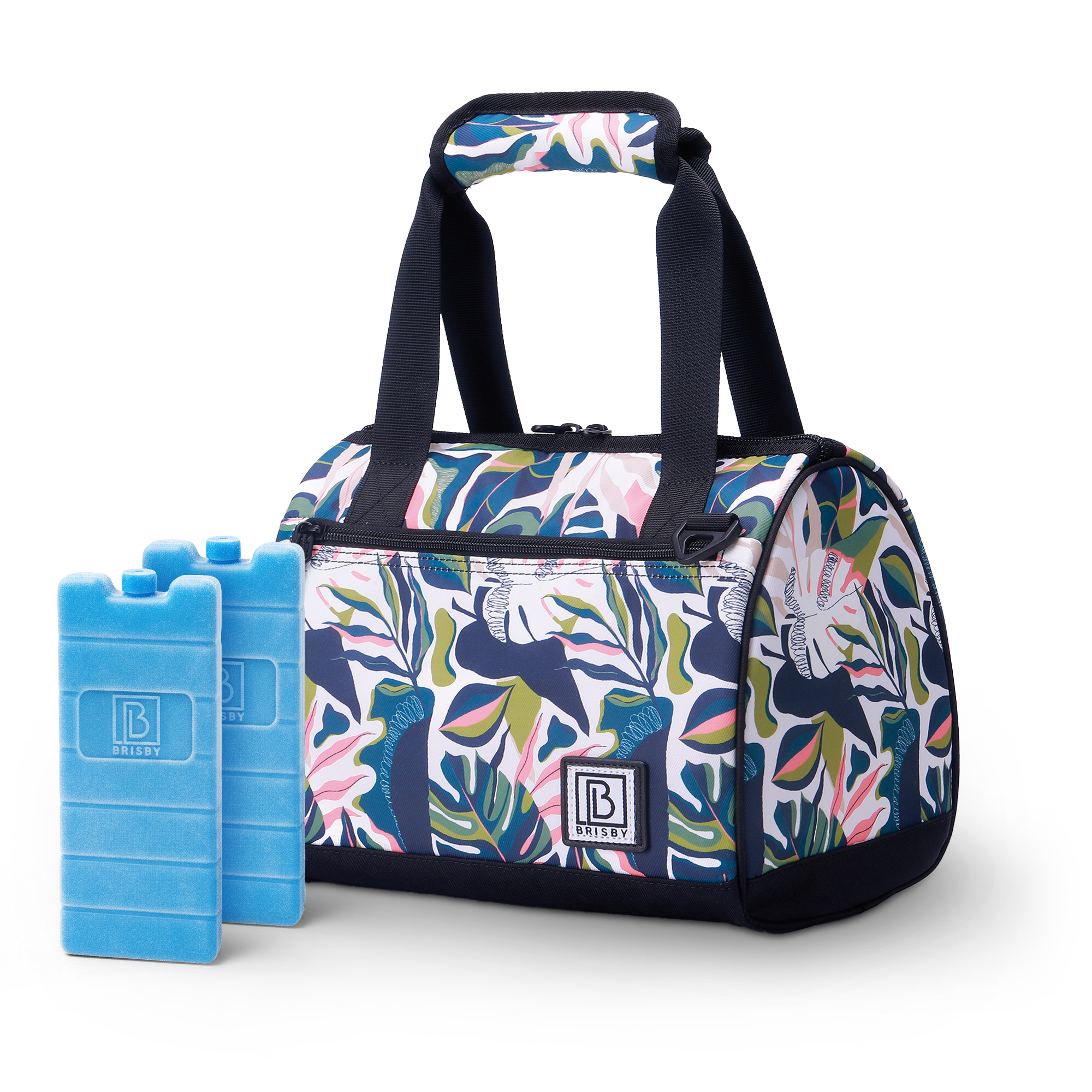 Koeltas 10L botanic garden -  Lunchtas - 4-laags geïsoleerd - 2 gratis koelelementen - incl. schouderband