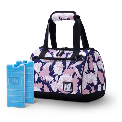 Cooler bag 10L sweet leaves - Lunch bag - 4-layer insulated - 2 free cooling elements - incl. shoulder strap