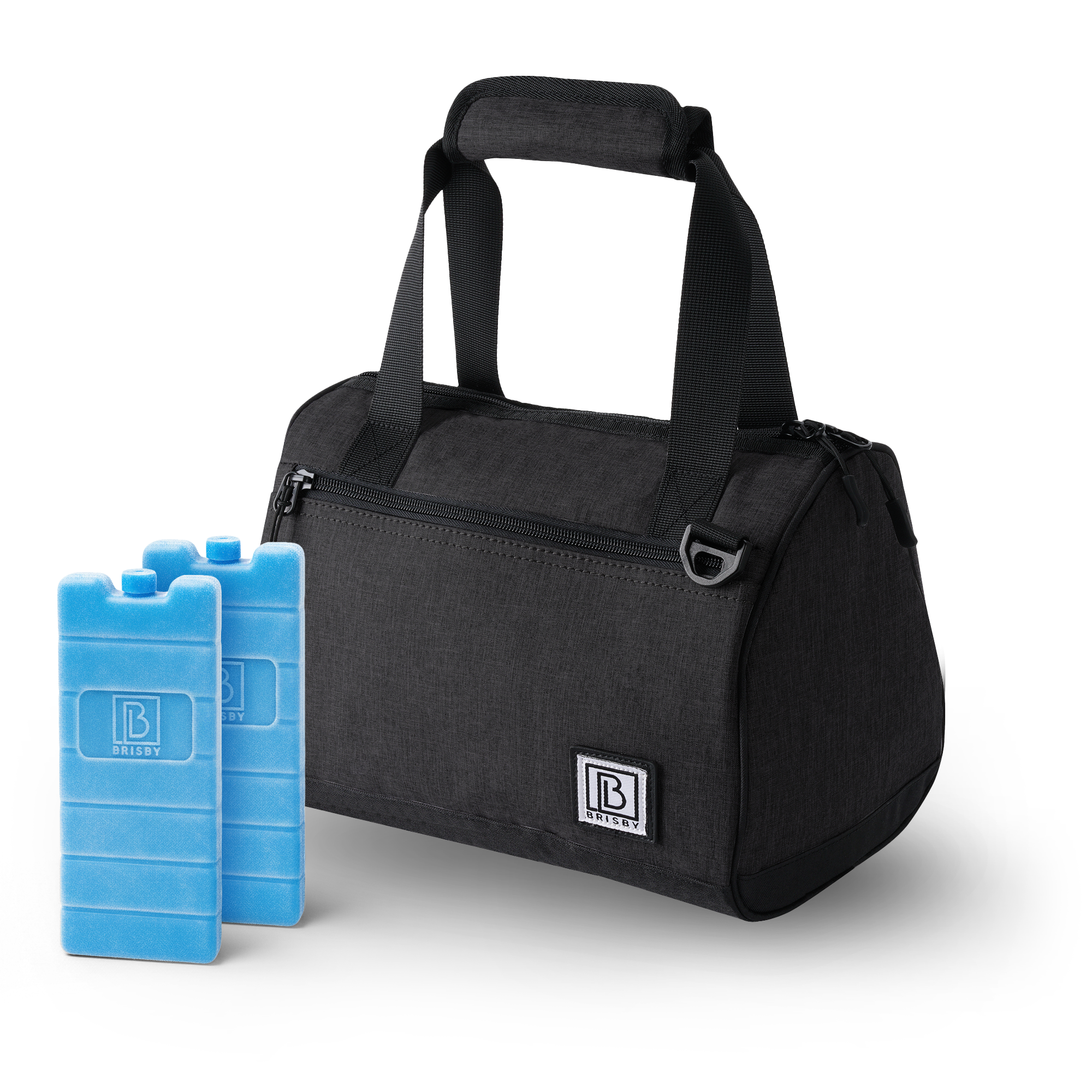 Brisby Koeltas 10L zwart - incl. 2 koelelementen, schouderband