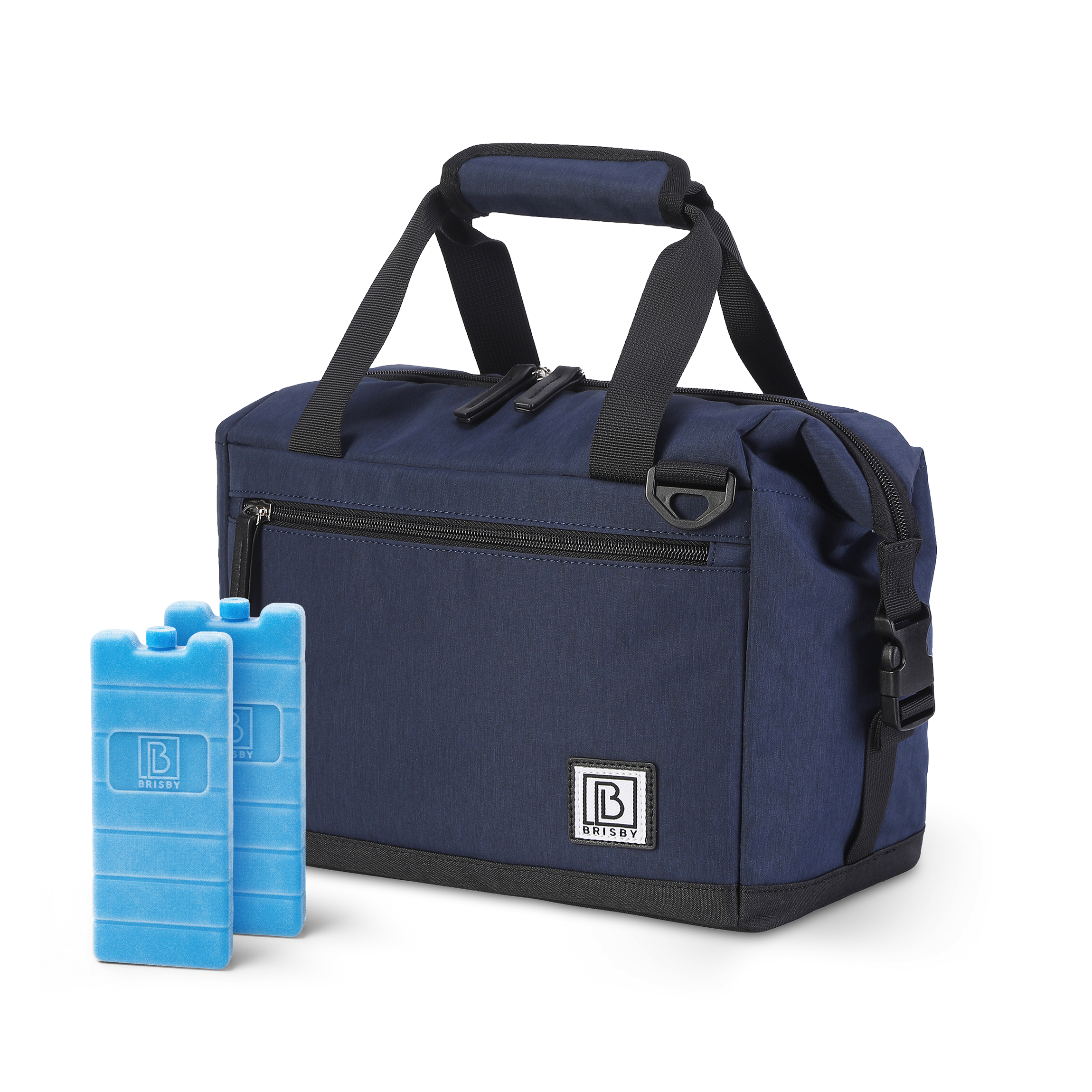 Brisby 4 Layer Insulated Cooler Bag - Lunch Bag 12 Liter - Extra Space Expandable - Blue