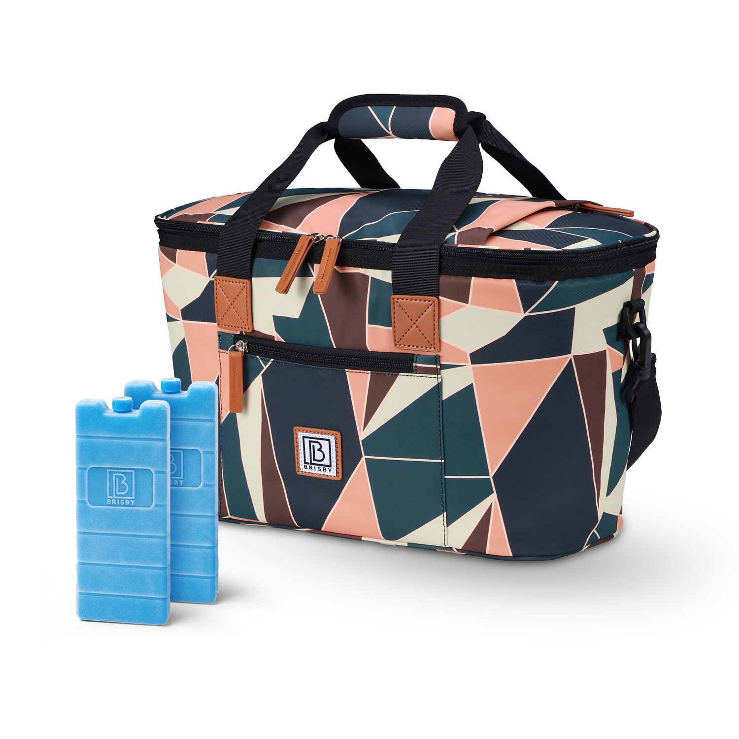 Brisby 4 Layer Insulated Cooler Bag - Shopping Bag 21 Litre - Abstract Colours