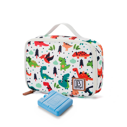 Cooler bag 2.5L dinosaur - 4-layer insulated - free cooling element