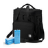 Cooler bag 40L black with orange interior - Lunch bag - 4-layer insulated - 6 free cooling elements - incl. shoulder strap