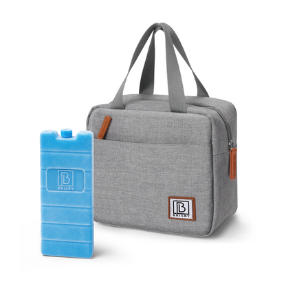 Brisby Koeltas 4L lichtgrijs - incl. koelelement