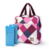 Koeltas 7L blok roze - Lunchtas - 4-laags geïsoleerd - 2 gratis koelelementen - incl. schouderband