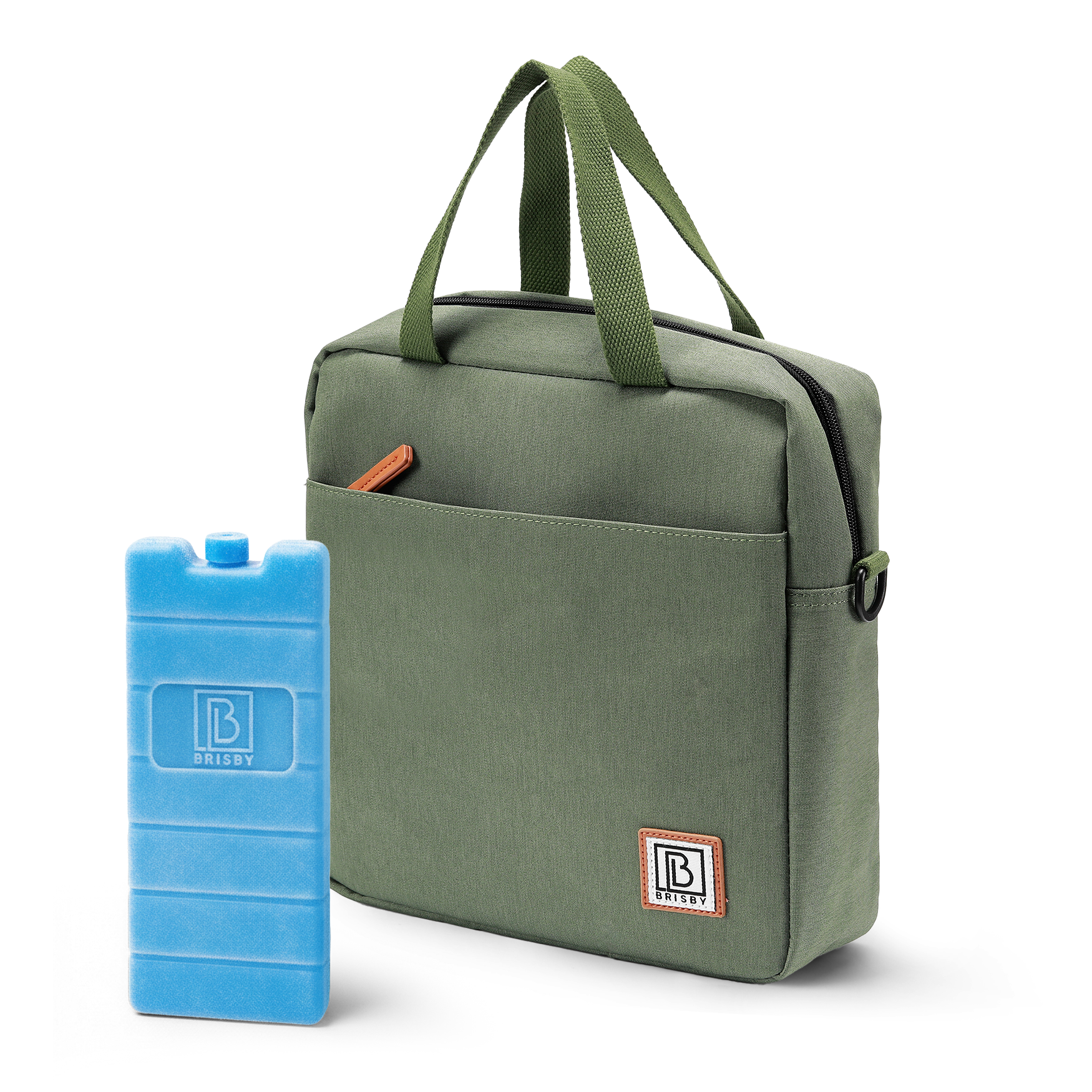 Brisby Koeltas 7L groen - incl. 2 koelelementen, schouderband