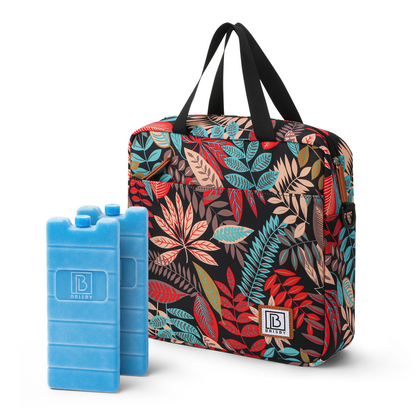Cooler bag 7L jungle - Lunch bag - 4-layer insulated - 2 free cooling elements - incl. shoulder strap