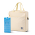 Brisby Koeltas 7L smooth crème - incl. 2 koelelementen, schouderband