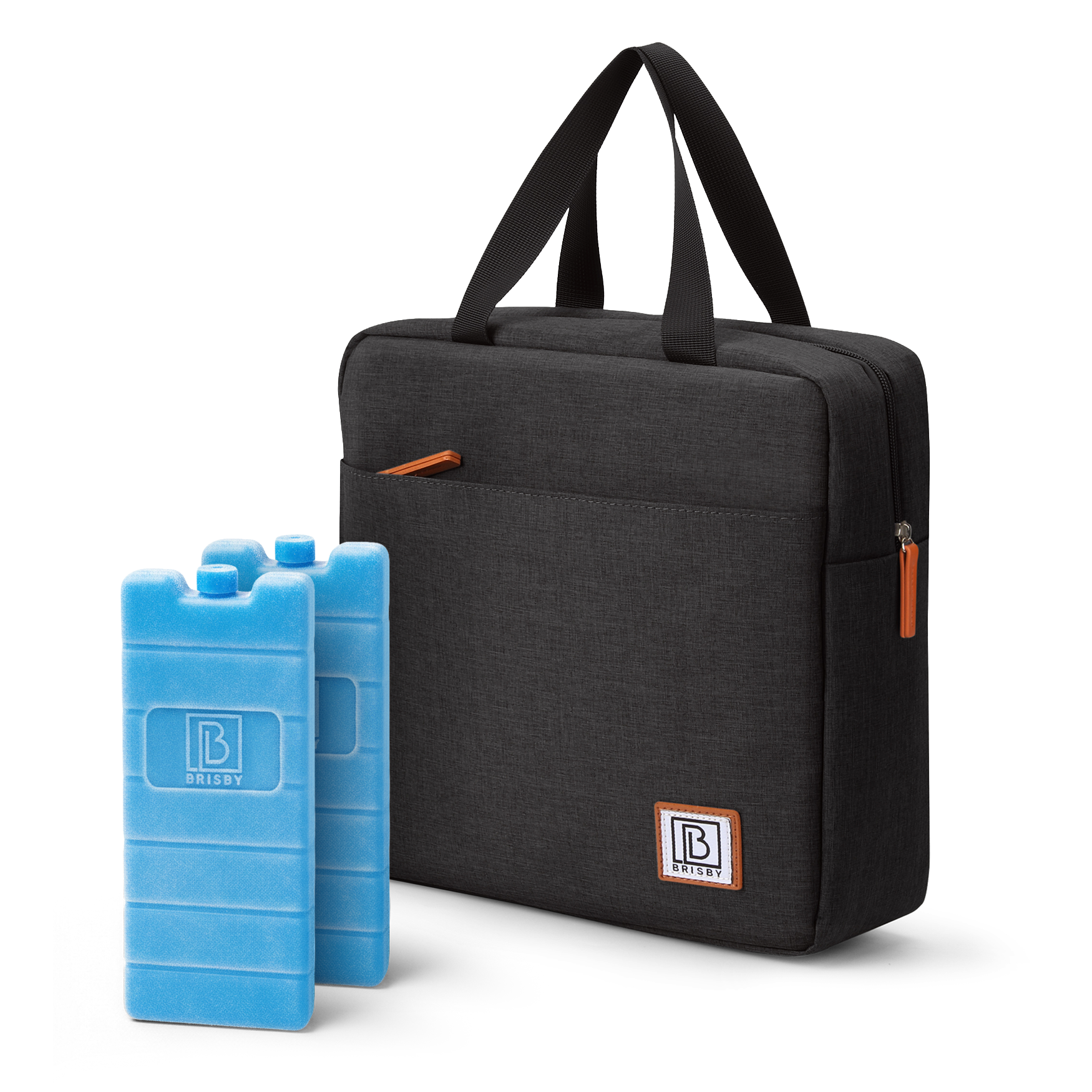 Cooler bag 7L black - Lunch bag - 4-layer insulated - 2 free cooling elements - incl. shoulder strap