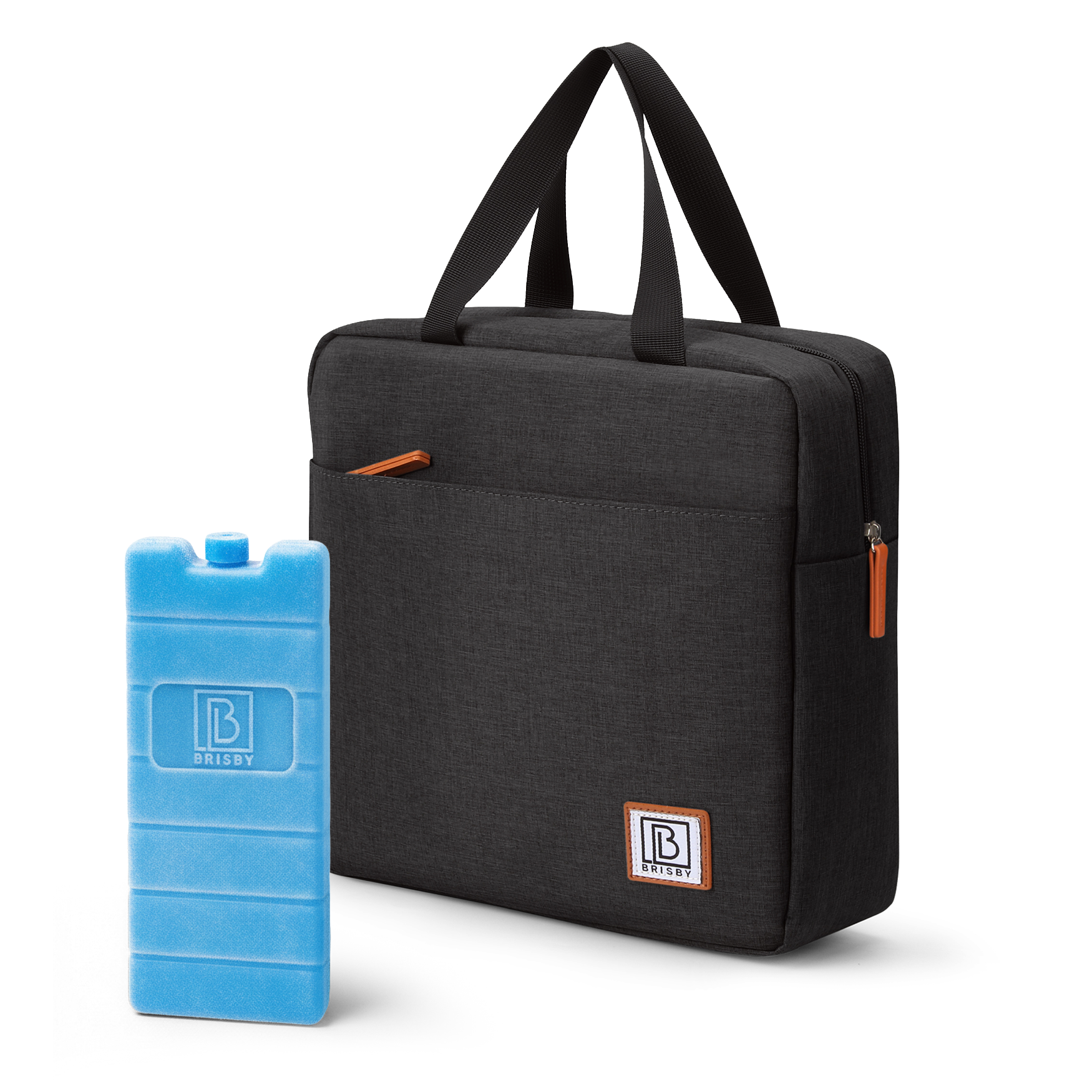 Brisby Koeltas 7L zwart - incl. 2 koelelementen, schouderband