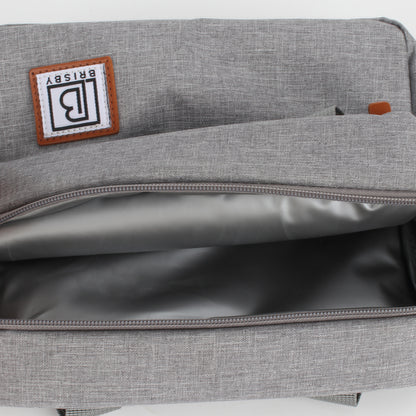 Brisby Koeltas Lunchtas 4L - Waterafstotend - Geïsoleerde Kolftas - Inclusief Koelelement - Lichtgrijs