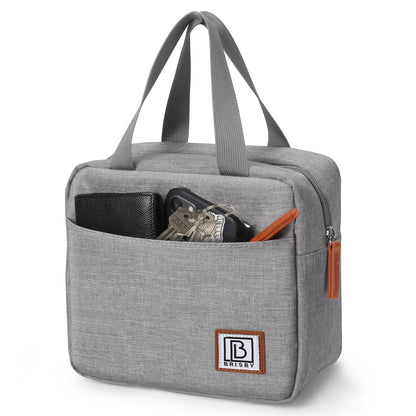 Brisby Koeltas Lunchtas 7L - Inclusief 2 Koelelementen & Schouderband - Lichtgrijs