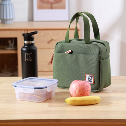 Brisby Koeltas Lunchtas 4L - Waterafstotend - Geïsoleerde Kolftas - Inclusief Koelelement - Groen