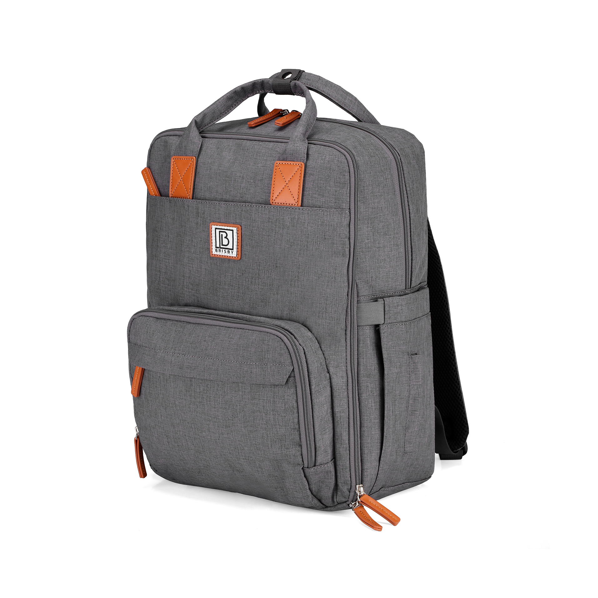 Brisby Rugtas unisex LTO donkergrijs - waterafstotend - laptopvak - handbagage