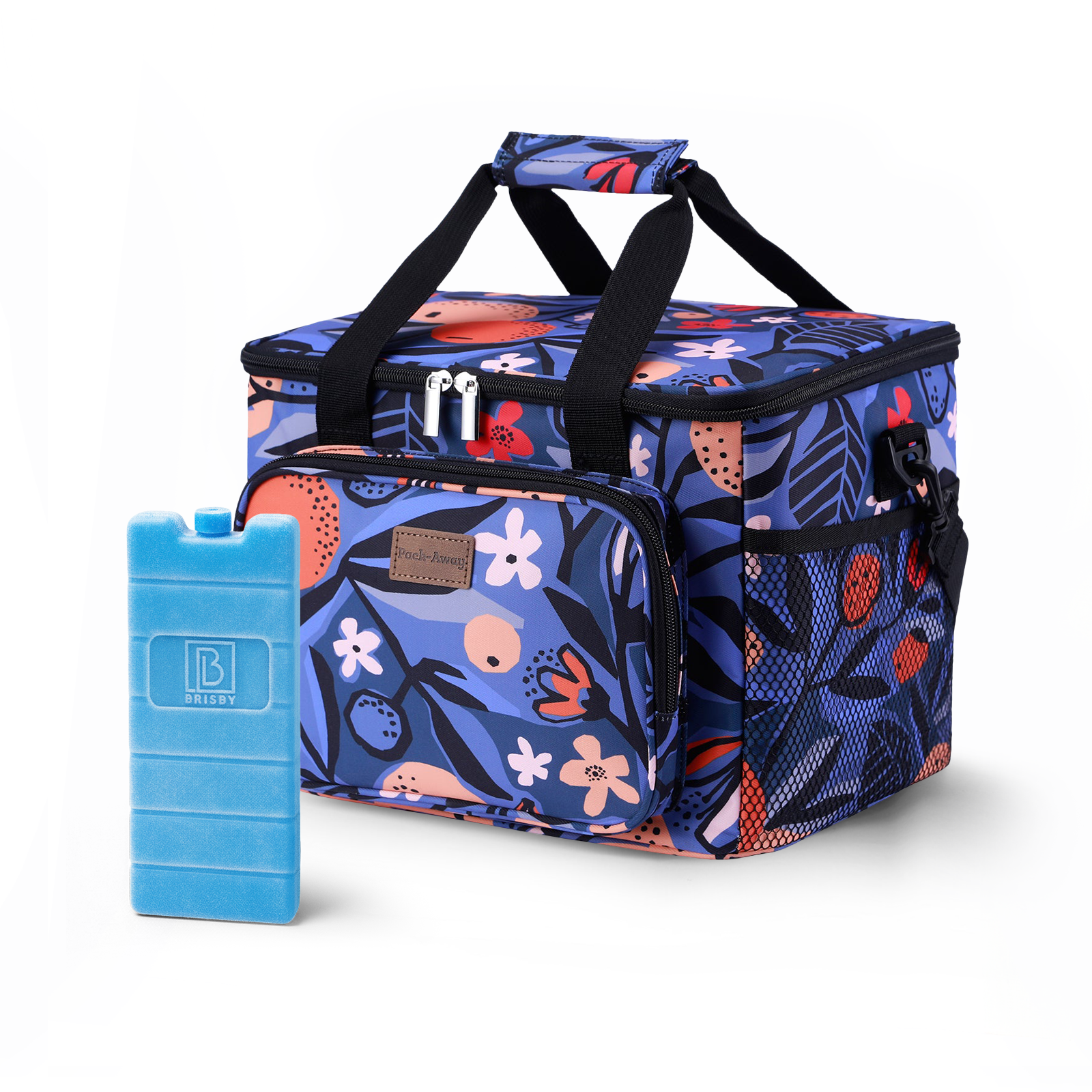 Koeltas 15L koeltas valencia - lunchtas - 4-laags geïsoleerd - opvouwbaar - incl. 2 gratis koelelementen en draagband