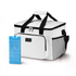Koeltas 15L koeltas wit - lunchtas - 4-laags geïsoleerd - opvouwbaar - incl. 2 gratis koelelementen en draagband