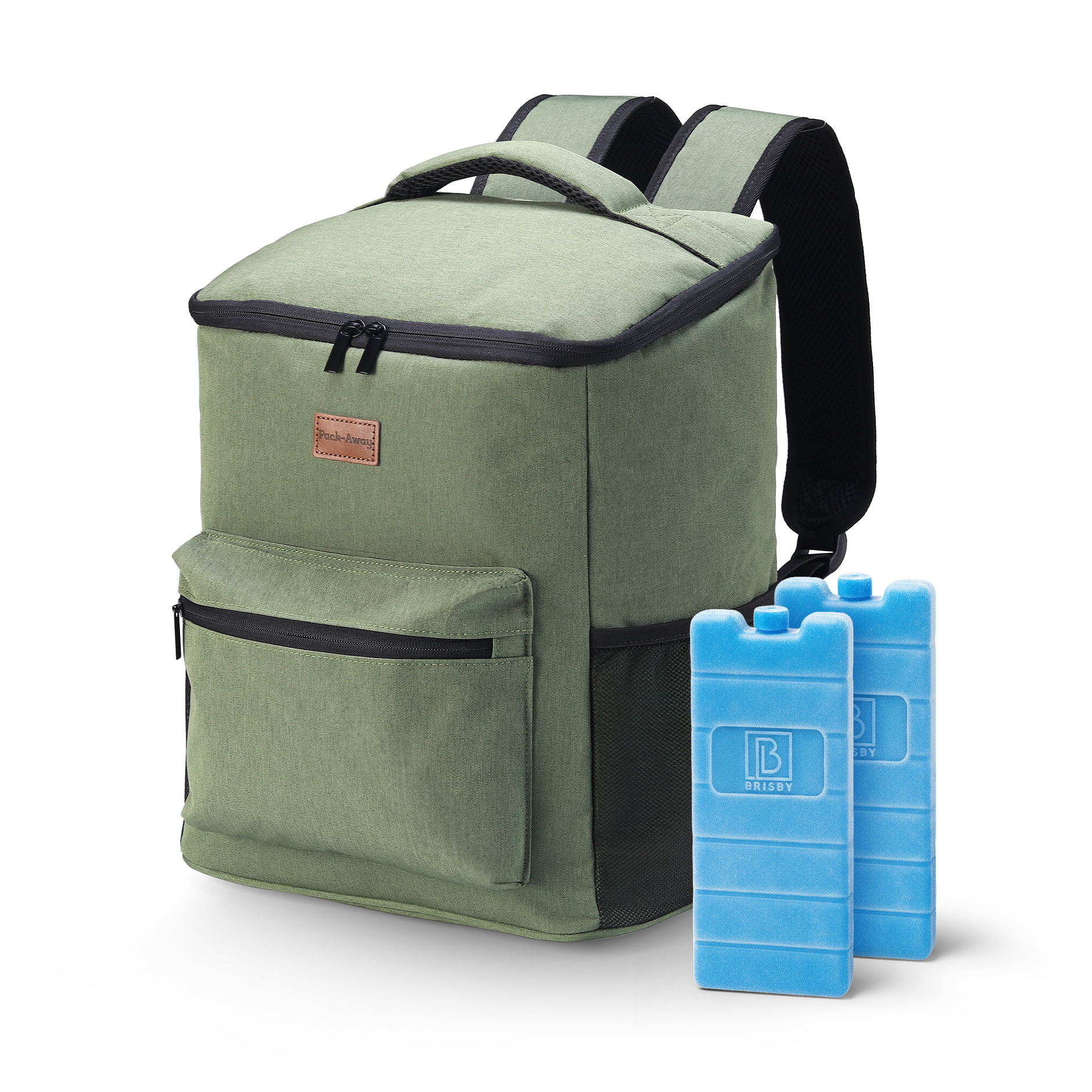 Packaway Cooler Bag Backpack 25L - Incl. 2 free cooling elements - Incl. free bottle opener - Water-repellent - Anti-theft compartment - 4 Layers insulated