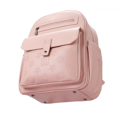 Venezia durable backpack pink - PU leather - 14 inch laptop compartment - water-repellent