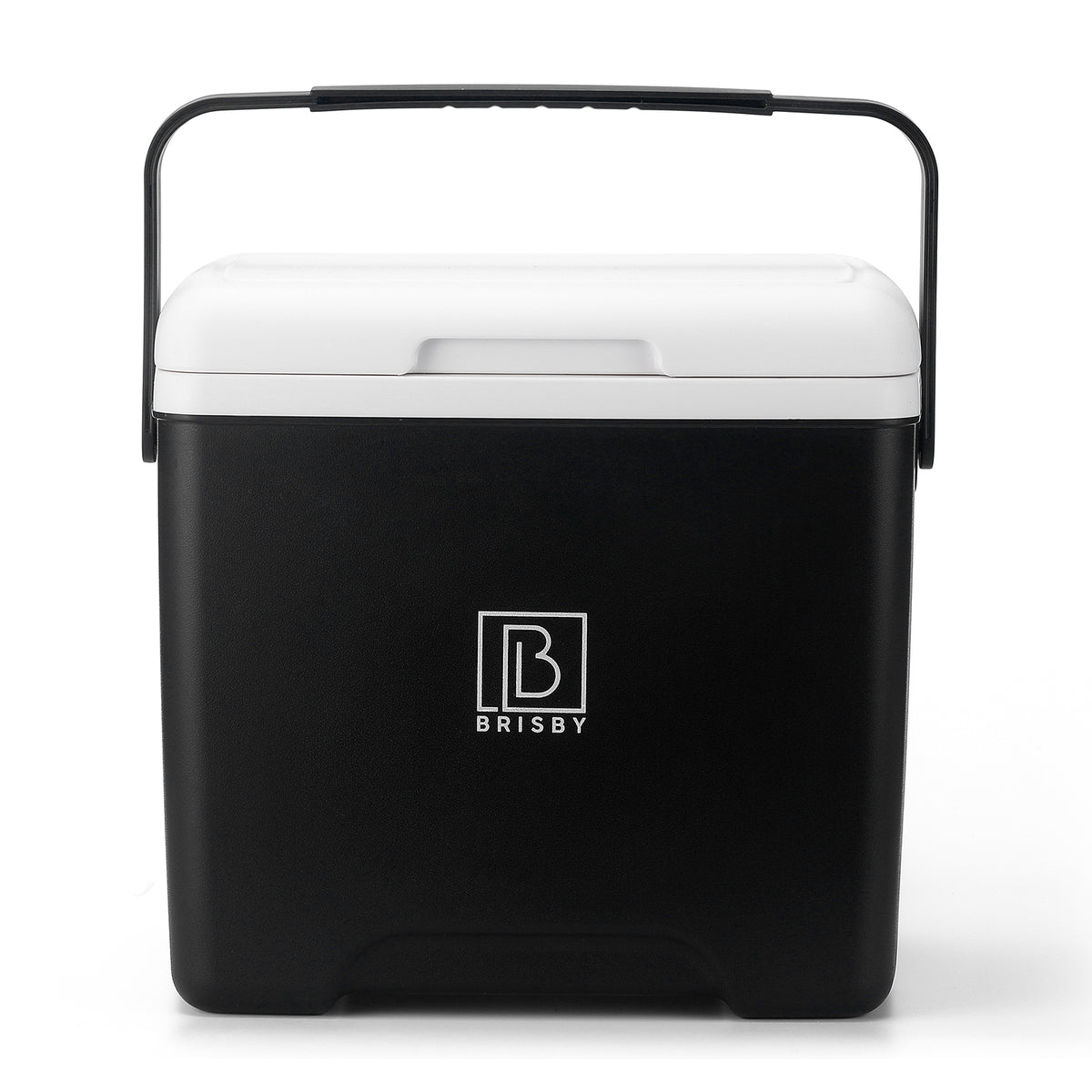Brisby Koelbox - Frigobox - 13L- Zwart- Tot maximaal 40 uur isolatie - Incl. 2 dikke koelelementen van 450ml - Met koelelementen vergrendeld in deksel en Brisby 500ml Zwarte Dubbelwandige Thermosfles