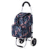 Packaway Boodschappentrolley 45L met Koelvak - Boodschappenwagen met Grote Wielen - Steekwagenfunctie - Waterafstotend - Japanese Flower